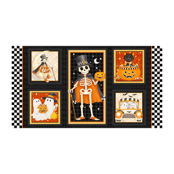 Moonlight Cruisin' 3307BGH-39 Multi Cruisin' Blocks Panel by Shelly Comiskey for Henry Glass Fabrics