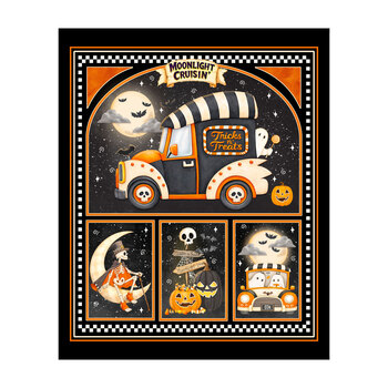 Moonlight Cruisin' 3308PGH-39 Multi Cruisin' Panel by Shelly Comiskey for Henry Glass Fabrics