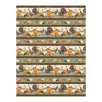 Harvest Haven 3023-39945-728 Repeating Stripe Multi by Susan Winget for Wilmington Prints