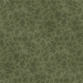 Harvest Haven 3023-39950-777 Tonal Leaves Dark Sage by Susan Winget for Wilmington Prints