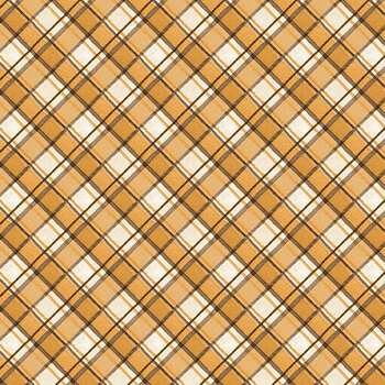 Harvest Haven 3023-39952-282 Plaid Cream/Orange by Susan Winget for Wilmington Prints