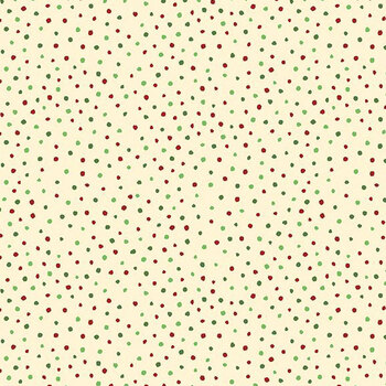 Jolly Days 3023-39960-273 Dots Cream by Susan Winget for Wilmington Prints