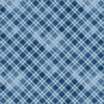 Sunspell 33973-444 Plaid Blue by Nancy Mink for Wilmington Prints