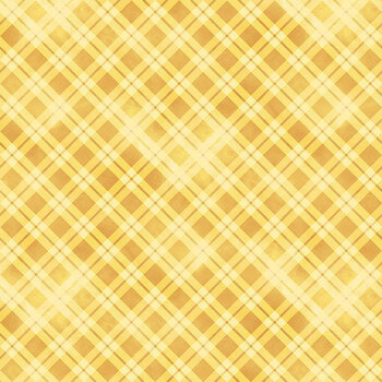 Sunspell 33973-555 Plaid Yellow by Nancy Mink for Wilmington Prints