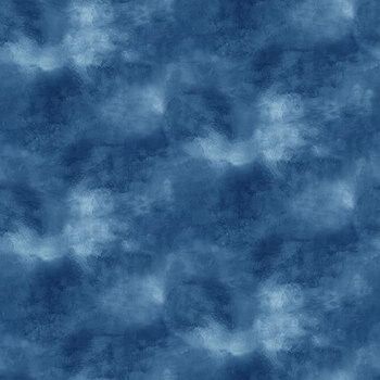 Sunspell 33974-444 Water Color Texture Blue by Nancy Mink for Wilmington Prints
