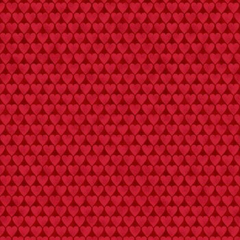 Follow Your Heart R792372D Red Hearts by Lamb Farm Designs for Marcus Fabrics
