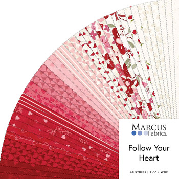 Follow Your Heart  2.5" Strips Lamb Farm Designs for Marcus Fabrics