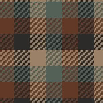 Primo Plaids Flannel Tawny & Teal PP092495-BROWN by Marcus Fabrics