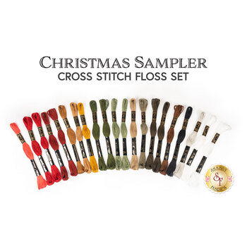 Christmas Sampler Cross Stitch Floss Set