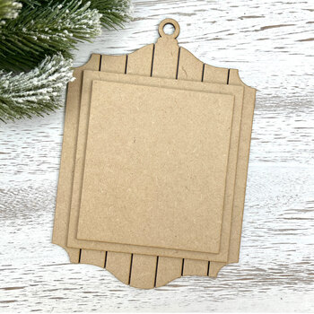 Shiplap Ornament #1 - Unfinished Wood