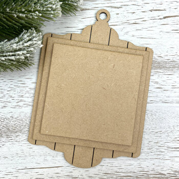Shiplap Ornament #3 - Unfinished Wood