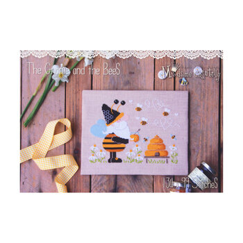 The Gnome and the Bees Cross Stitch Pattern by Madame Chantilly