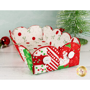  Scalloped Basket Kit - Snow Time
