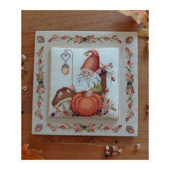 Autumn Day - Gnome Cross Stitch Pattern by Serenità di Campagna