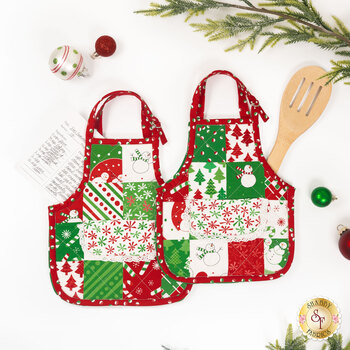  Apron Hot Pads Kit - Makes 2 - Snow Time