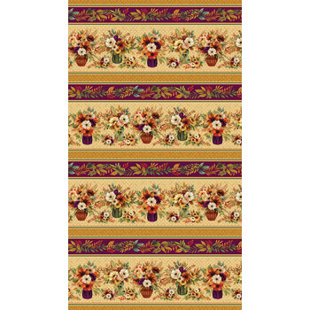 Amber & Spice 15615-99  Stripe Multi by Nicole DeCamp for Benartex