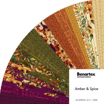 Amber & Spice  2.5" Strip-Pies Nicole DeCamp for Benartex
