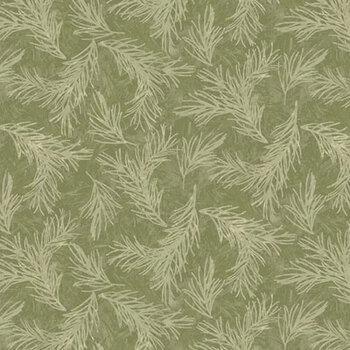 Holiday Blush R022432D Pine Green by Monika Zhu for Marcus Fabrics