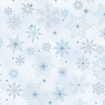 Bentley's Wonderland R652447D Snowy Night Sky by The Smithsonian for Marcus Fabrics