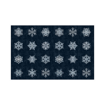 Bentley's Wonderland R652450D Snowflake Navy by The Smithsonian for Marcus Fabrics