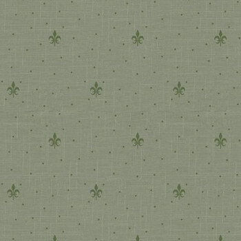 Chateau Noel R522381D Fleur-de-Lis Sage by Dawn Heese for Marcus Fabrics