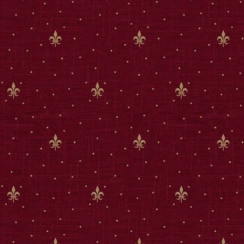 Chateau Noel R522381D Fleur-de-Lis Wine by Dawn Heese for Marcus Fabrics