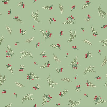 Merry Market MAS11516-G Small Sprigs Green by Kimberbell for Maywood Studio