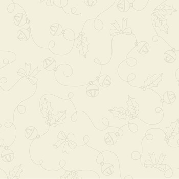 Merry Market MAS11518-E Bells and Bows Cream by Kimberbell for Maywood Studio