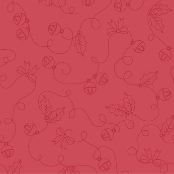 Merry Market MAS11518-R Bells and Bows Red by Kimberbell for Maywood Studio