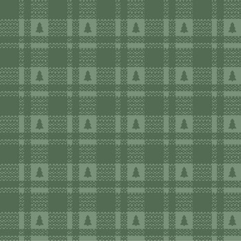Merry Market MAS11519-G Cozy Plaid Green by Kimberbell for Maywood Studio
