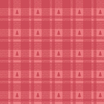 Merry Market MAS11519-PR Cozy Plaid Pink/Red by Kimberbell for Maywood Studio