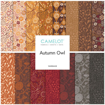 Autumn Owl  Yardage by Camelot Fabrics