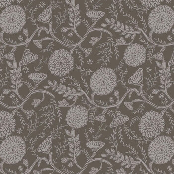 Autumn Owl 30260103-01 Autumn Abundance Grey by Camelot Fabrics
