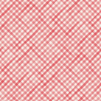 Gingham Garland MAS11466-R Gingham Red by Maywood Studio