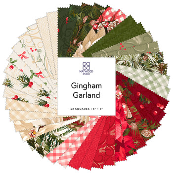 Gingham Garland  5" Squares by Maywood Studio