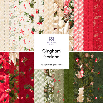 Gingham Garland  10" Squares by Maywood Studio