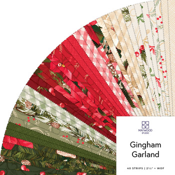 Gingham Garland  2.5" Strips by Maywood Studio