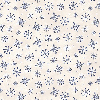 Frosty Friends MAS11483-E Snowflakes Cream by Robin Kingsley for Maywood Studio