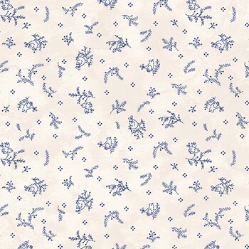 Frosty Friends MAS11484-E Sprigs and Birds Cream by Robin Kingsley for Maywood Studio