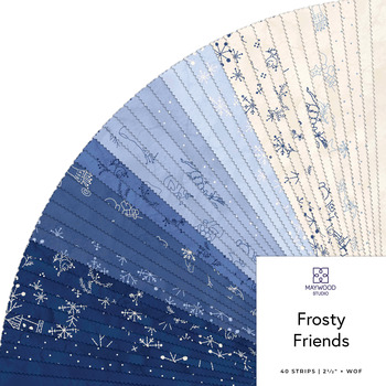 Frosty Friends  2.5" Strips Robin Kingsley for Maywood Studio