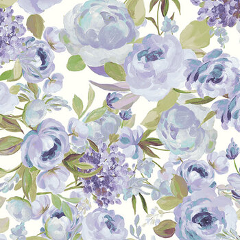 Petals & Blooms Y5262-85 Periwinkle Blossoms by Silvia Vassivela for Clothworks