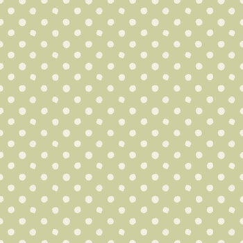 Petals & Blooms Y5266-24 Olive Dot by Silvia Vassivela for Clothworks