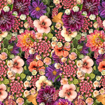 Tina's View Y5285-55 Multi Packed Floral by Tina Leto for Clothworks