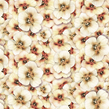 Tina's View Y5286-57 Cream Nasturtiums by Tina Leto for Clothworks