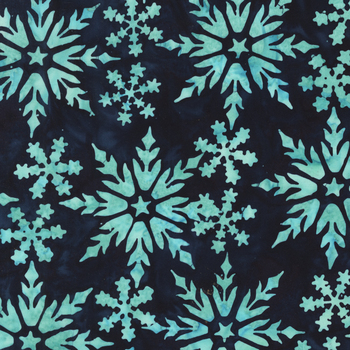 Noel Noel Batik 3964Q-X Star of Bethlehem Navy by Jacqueline de Jonge for Anthology Fabrics