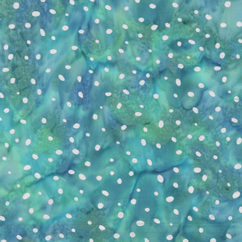 Noel Noel Batik 3968QM-X Twinkle Winter Teal by Jacqueline de Jonge for Anthology Fabrics