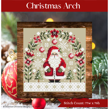 Christmas Arch Cross Stitch Pattern by Shannon Christine
