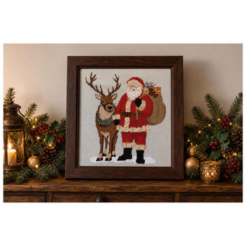 Twin Peak Santa 2026 Cross Stitch Pattern by Twin Peak Primitives