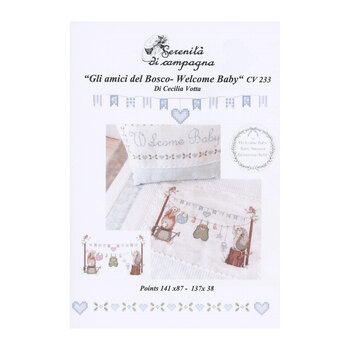 The Friends of the Woods - Welcome Baby Cross Stitch Pattern by Serenità di Campagna