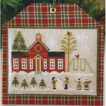 Hometown Holiday - Schoolhouse Cross Stitch Pattern by Little House Needleworks